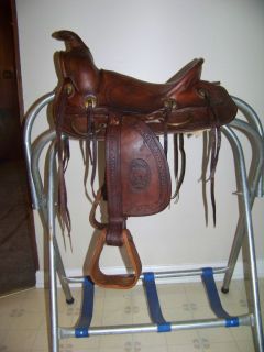 Antique Western Childs Schoellkopf Saddle Collectible Old Vintage