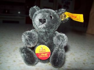 Steiff Original Teddy Bear RARE Charcoal 4 Miniature