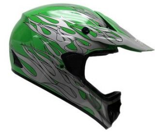 Green Dirt Bike ATV Motocross Helmet Off Road Gear MX S