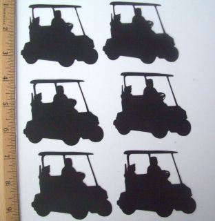 Golf Cart Diecuts Lot High Quality Cardstock