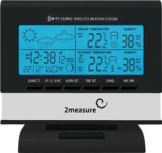Wireless Weather Station Indoor Outdoor Thermometer Humidity Clock