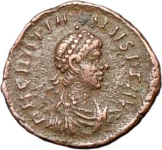 Gratian 378AD Authentic Original Ancient Roman Coin Wreath