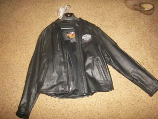 Mens 100 Leather Harley Davidson Jacket