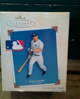  Hallmark Keepsakes Ornament Jason Giambi MLB Collector Series