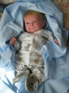  Preemie Baby Boy Doll Grayson Full Vinyl Limbs Blonde Hair