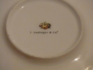 Godinger Primavera Bone China Gold Rim Tea Cup Saucer Set Butterfly