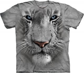 New White Tiger Face Youth T Shirt