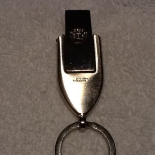 Gianni Versace Keychain. Beautiful Spinning Metal Insert Carrying The