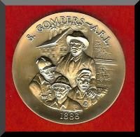 Longines Symphonet Sterling Silver Medal s Gompers AFL