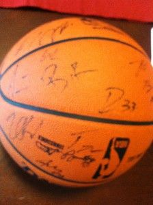Authentic Signed Autographed Portland Trail Blazers Team Basketball