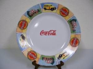 Coca Cola Gibson Dinner Plate Border Pattern