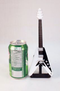 Korina Flying V Epiphone Gibson Mini Guitar Electric White