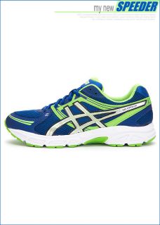  Gel Contend Running Shoes Blue Lightning Neon Green G74 Gift