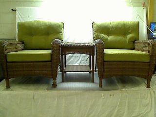  Charlottetown Resin Wicker Deep Seating Patio Chairs Table