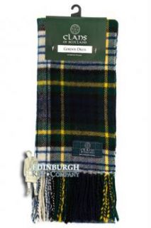 Genuine Scottish Tartan Clan Scarves Soft 100 Pure New Wool Clans D to