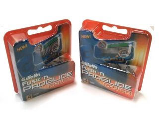 Gillette Fusion Proglide Power Shaving Razor Refill Cartridges 4x2