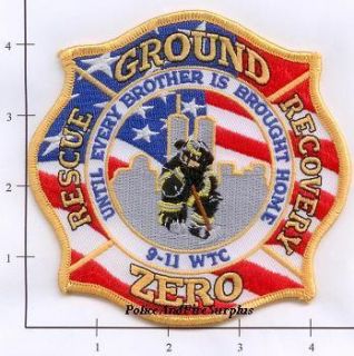  New York City Fire Dept Patch WTC 9 11 Patch V4 Ground Zero