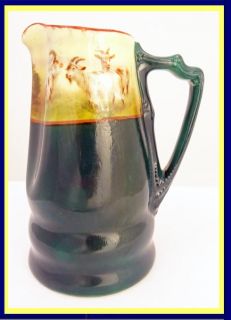 Antique Royal Bayreuth creamer / pitcher or jug. Made in Bavaria, 19th