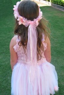 This beautiful head wreath will inspire your little girls imagination