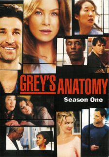 Greys Anatomy Season One Viewed Once DVD Mint 786936300451