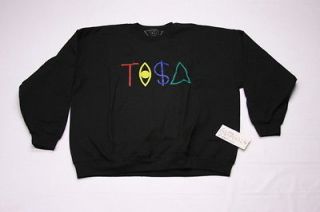 TISA LOGO CREWNECK BLACK VINTAGE XXL designer taz arnold ti$a sweater