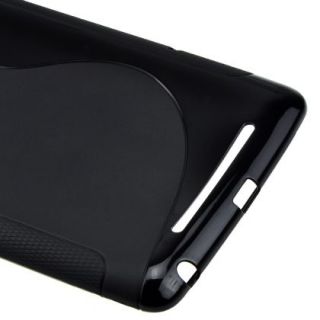  Skin TPU Gel Wave Style Case for Google Nexus 7 Tablet Black