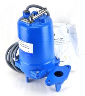 GOULDS WS1512BHF 1 1 2 HP 230 Volt Single Phase Submersible Sewage