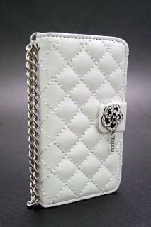 Deluxe Crystal Rose Faux iPhone Purse Case for iPhone4 4S LCD