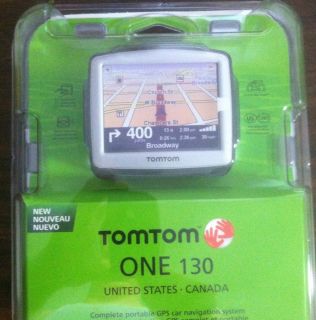  New TomTom One 130 GPS Unit US PR and Canada Maps 0636926022224