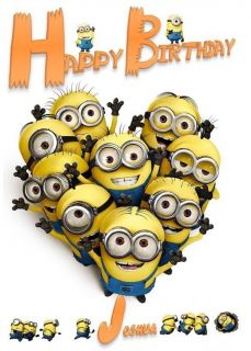  Personalised Despicable Me Minion Birthday Card