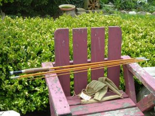 Vintage Shakespeare Bamboo Split Cane Fly Rod Springbrook 1362 8 1 2