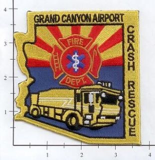 Arizona   Grand Canyon AZ Airport Crash Rescue Fire Dept Patch CFR