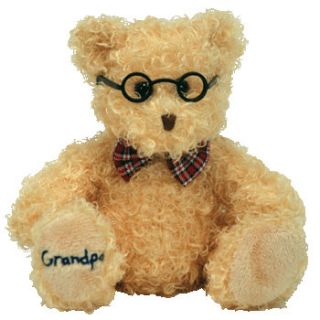 Ty Beanie Baby Dear Grandpa The Bear Hallmark Gold Crown Exclusive 8 5