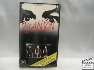 Manson (VHS) Clam Shell Robert Hendrickson 1984
