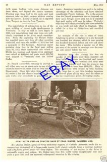 1916 CHARLES BLAKER GRAY ENGINE HOME MADE TRACTOR PHOTO