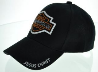 HEAVENLY DEVOTED SON JESUS CHRIST HARLEY DAVIDSON BALL CAP HAT BLACK