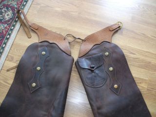   Western Batwing Rodeo Chaps Made by Grand Junction Leather Colorado