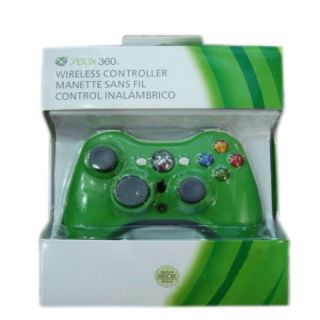 Green Wireless Remote Controller Glossy for Microsoft Xbox 360 New in