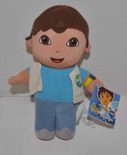 New Dora The Explorer 8 Go Diego Go Plush Doll Soft Toy