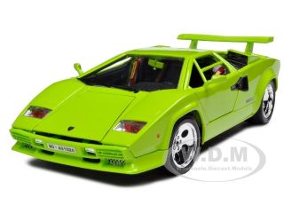  Lamborghini Countach 5000 Green 1 18 Diecast Model Car