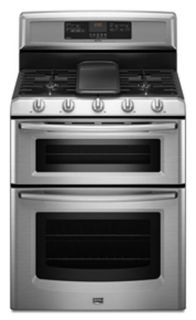 Maytag Double Oven Convection Stainless Steel Top Line Gas Range BRAND