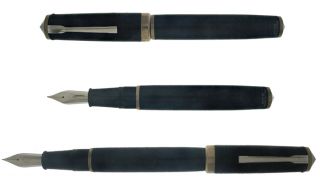 1960 Montegrappa for Gucci Made in Italy Giant Pen with Leather Skin