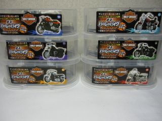 Harley Davidson Official Mini Bike Collection Pull Back Type Set of 6