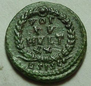 Gratian rare original ancient Roman coin Captive Siscia mint WREATH