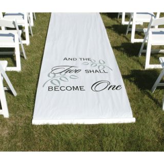 White Personalized Custom Wedding Aisle Runner