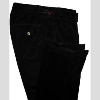 Greg Norman Mens Wide Wale Corduroy Golf Pants Black 36 Cuff