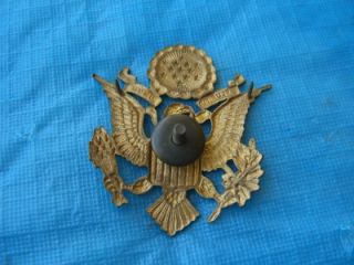 WW2 WW1 U s Army Gold Eagle Shield Hat Cap Pin