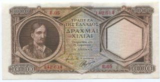 Greece 1000 Drachmas P 172 1944 UNC