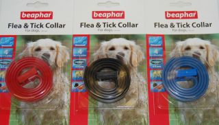 Beaphar Dog Waterproof Flea Tick Collar Choice of 3 Colours 4 Months