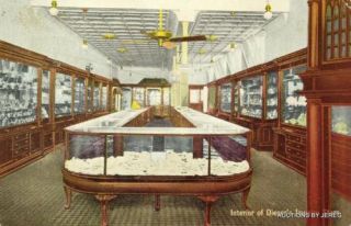 Interior of Dieners Jewelry Store Harrisburg PA